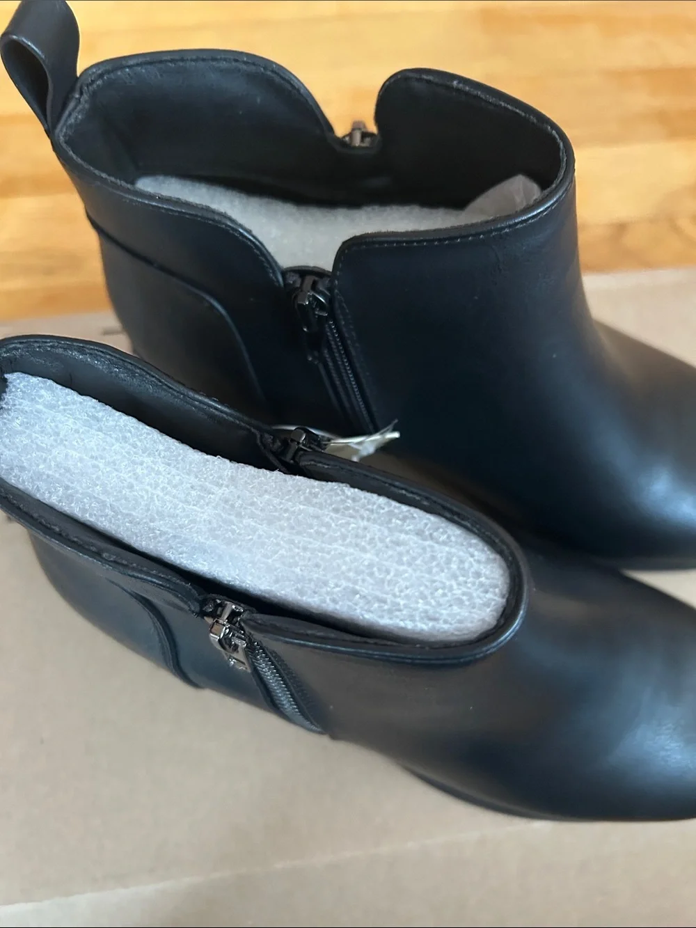 MySoft Women’s Black Ankle Boots - Classic Side-Zip Chelsea Style